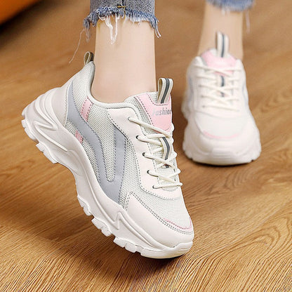 Damen Sneakers Atmungsaktiv Rutschfest Modern