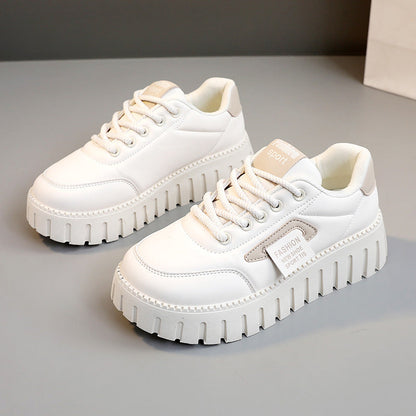 Damen Plateau Sneaker Sportlich atmungsaktiv Rutschfest