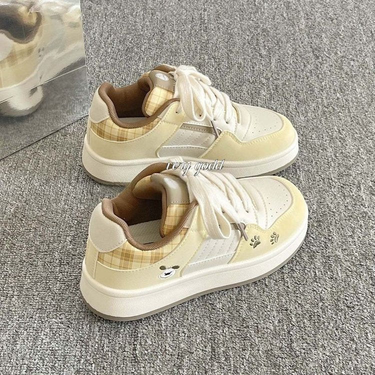 Damen Sneaker Modisch mit Details und Weichem Innenleben
