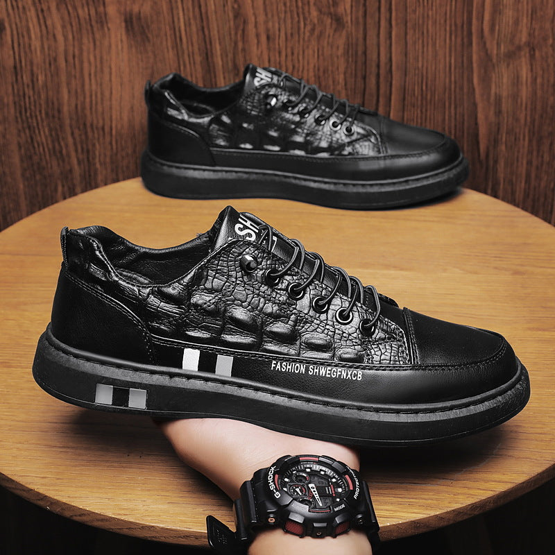 Damen Sneaker Krokodil Design Bequem Trendy - BerlinGlamour
