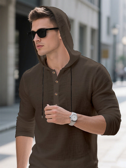 Herren Kapuzenpullover Trendig Grau