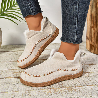 Damen Slipper Warm Fleece Rutschfest Winter