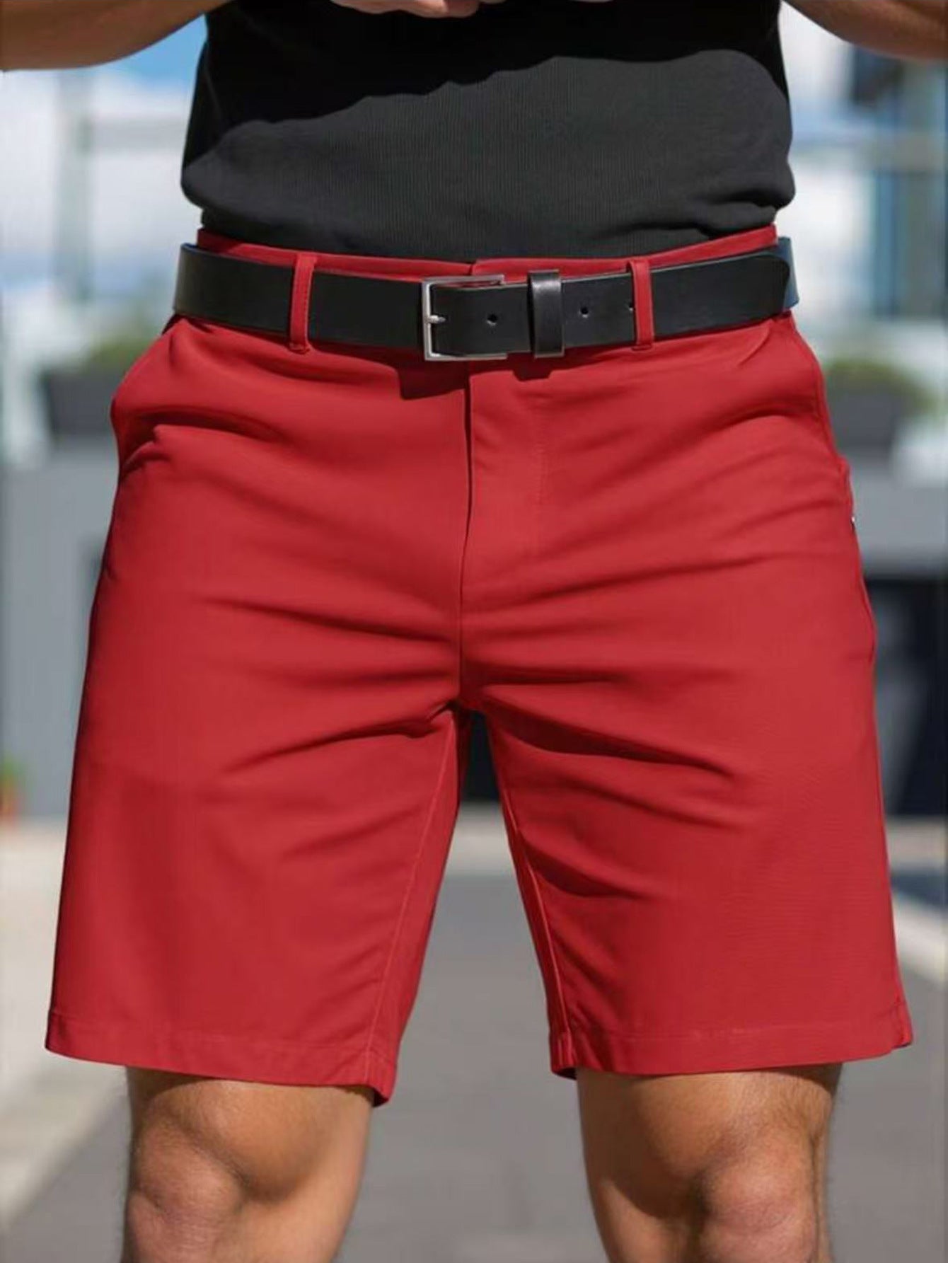 Herren Funktionsshorts Elastisch Praktisch Mit Taschen