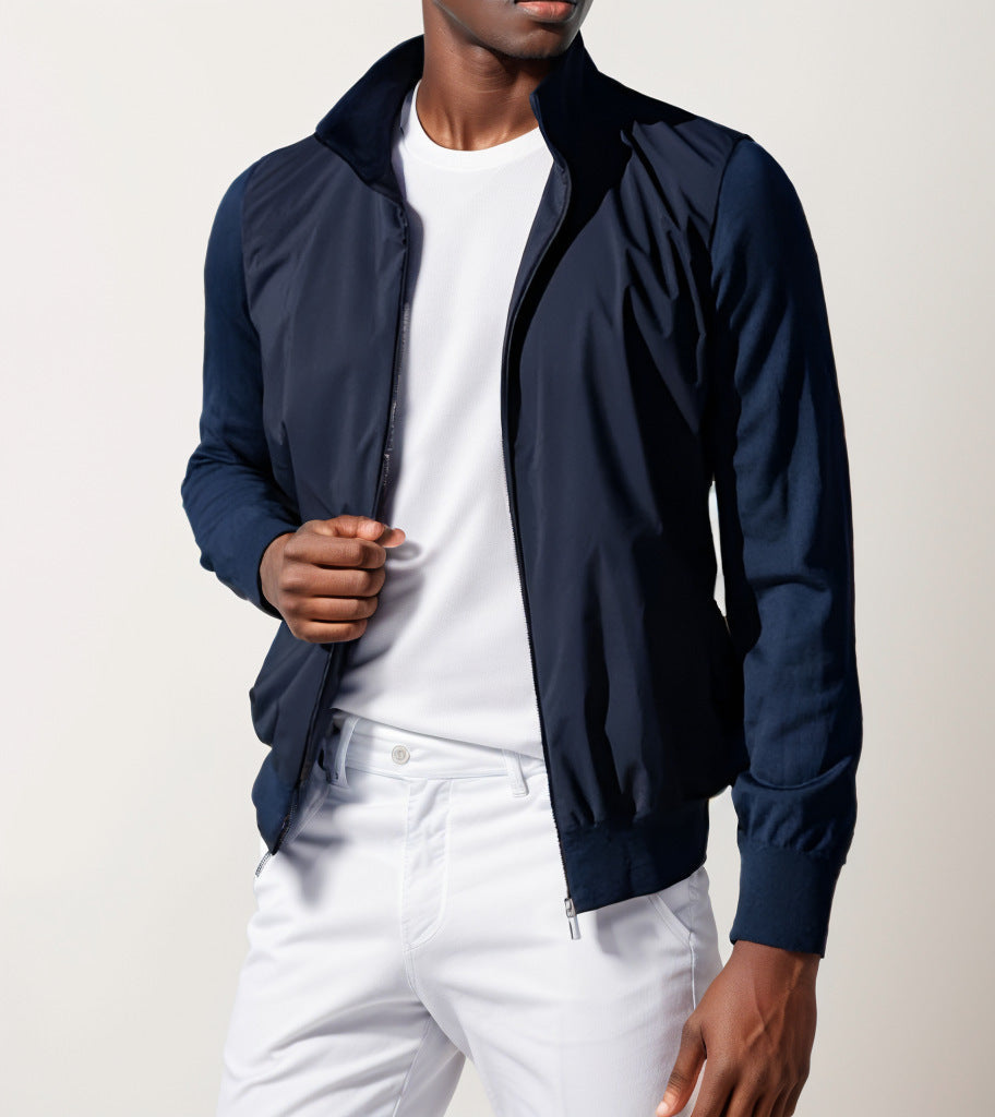 Herren Übergangsjacke Sportlich Komfortabel Stehkragen