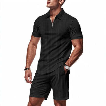 Herren Polo-Shirt Kurzarm Sportlich Mit Taschen
