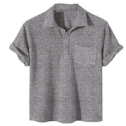 Herren Poloshirt Kurzarm Texturiert Modern