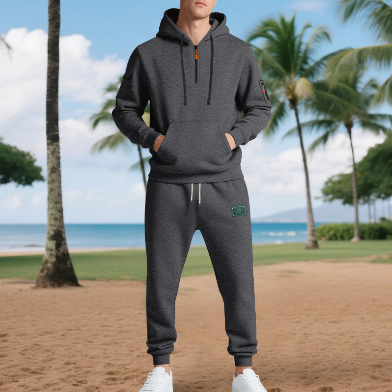 Herren Sweatset Sportlich mit Taschen und Kordelzug