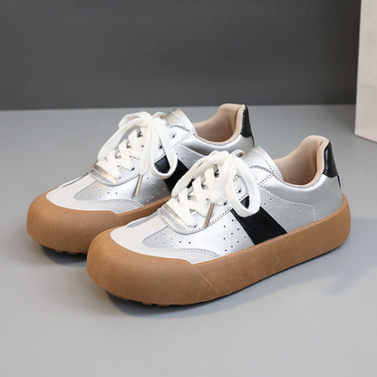 Damen Sneaker Plattform Schuhe Bequem Rutschfest