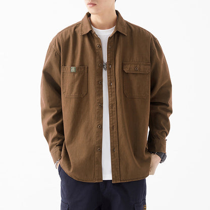 Herren Hemd Utility Style Baumwolle Robust Modern