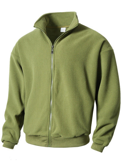 der neue Titel: Herren Fleecejacke mit hohem Kragen und Reißverschluss BerlinGlamour