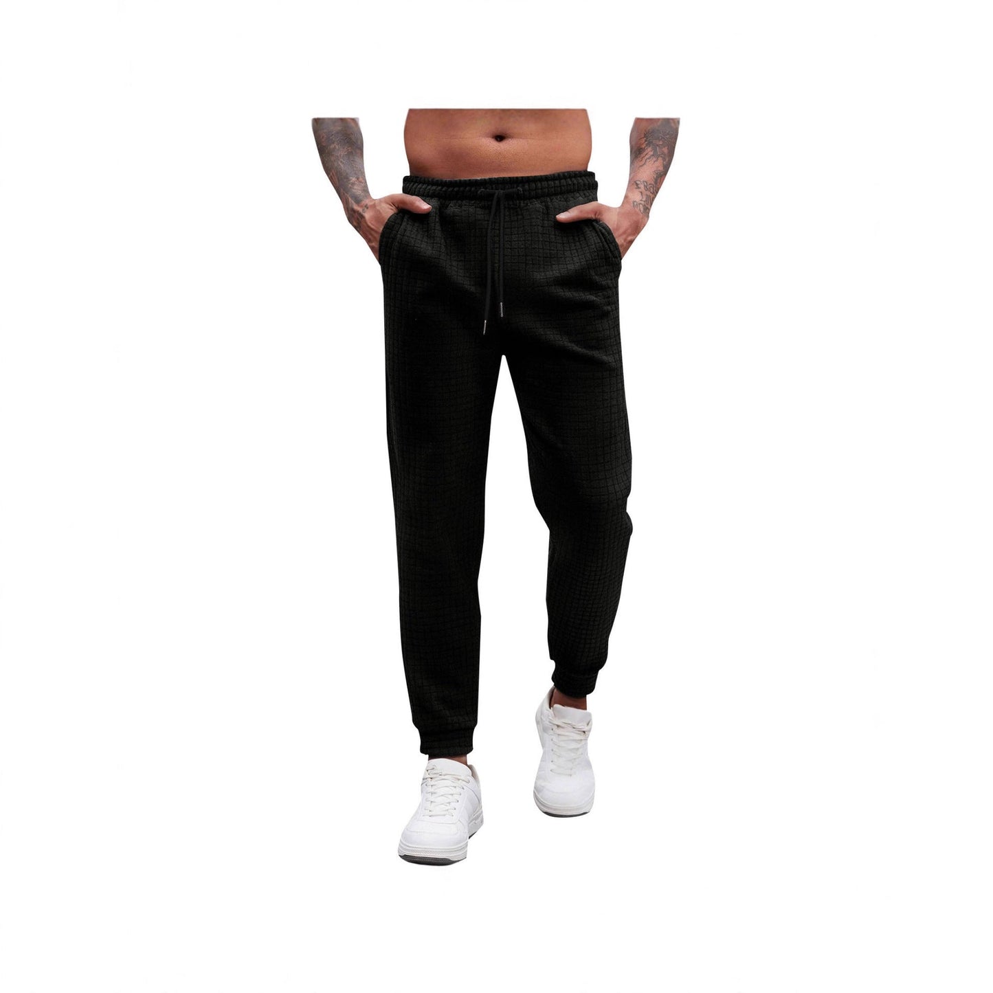 Herren Sweatpants Bequem Elastisch Mit Struktur