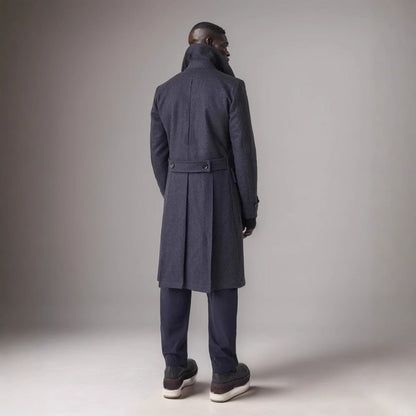 Eleganter Herren Mantel Lang Doppelpeltz Luxus Berlin