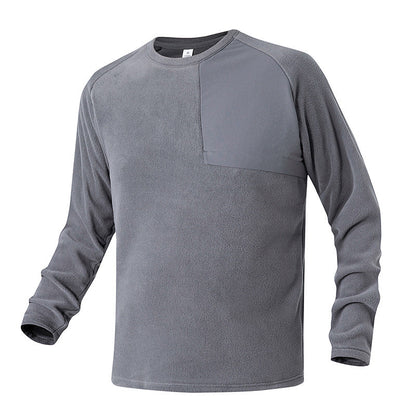 Herren Funktionsshirt Langarm mit Brusttasche Sportlich