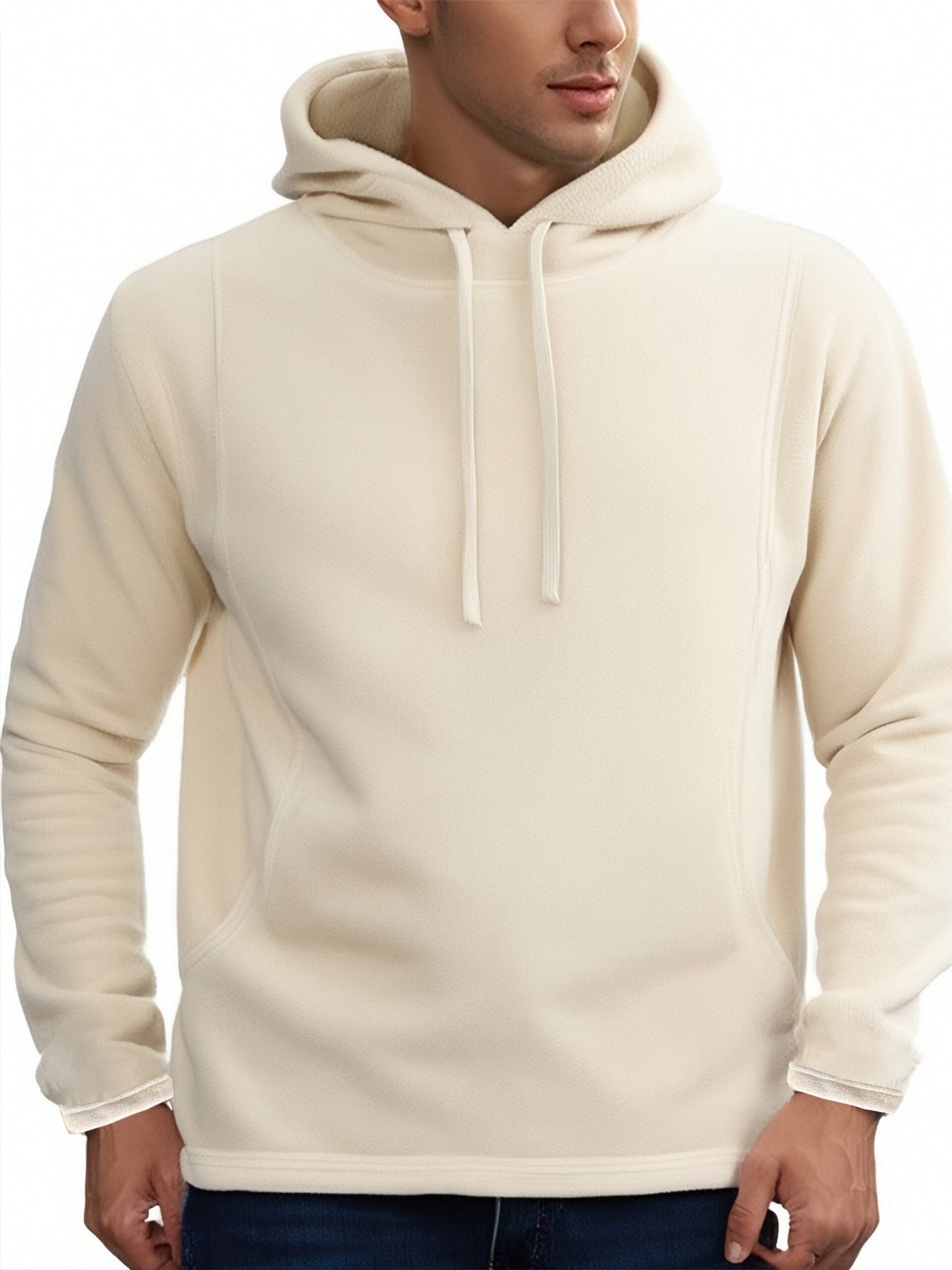 Herren Fleece Pullover Kapuzenjacke ModernSportlich