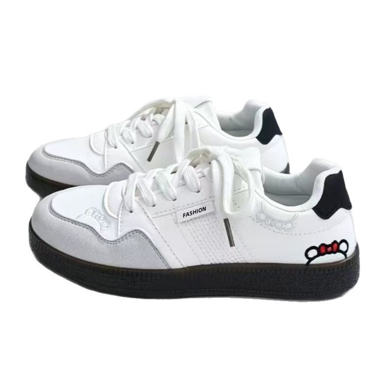 Damen Sneaker Sportlich Floral Mit Gepolsterter Sohle