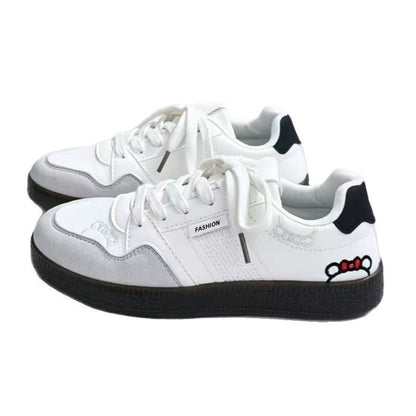 Damen Sneaker Sportlich Floral Mit Gepolsterter Sohle