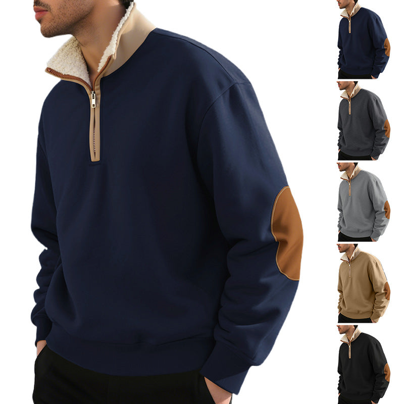 Herren Kapuzenpullover Weich Fleece Mit Reißverschluss - BerlinGlamour