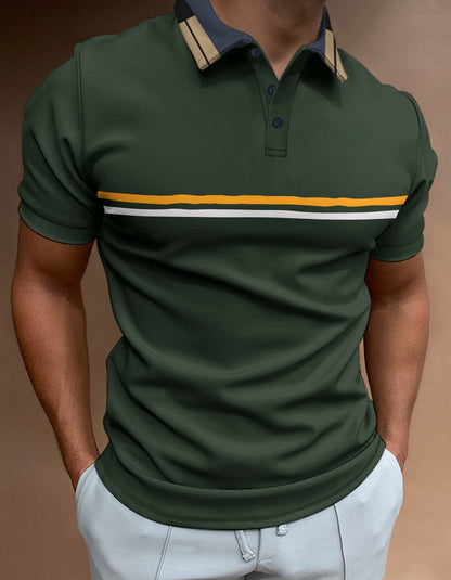 Herren Polo Shirt Sportlich Modern mit Logo