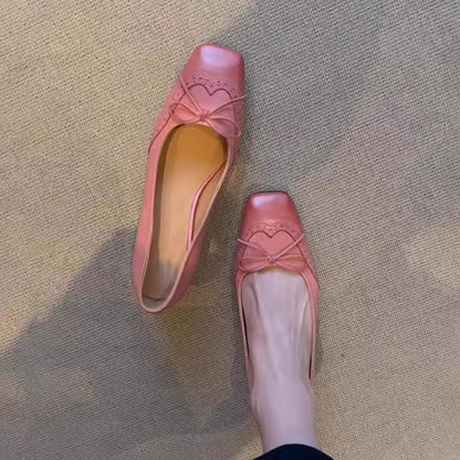 Damen Pumps Hoch Hacken Schleifen Detail Komfortabel