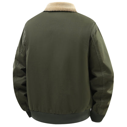 Herren Steppjacke Warm Isoliert Vieltaschig