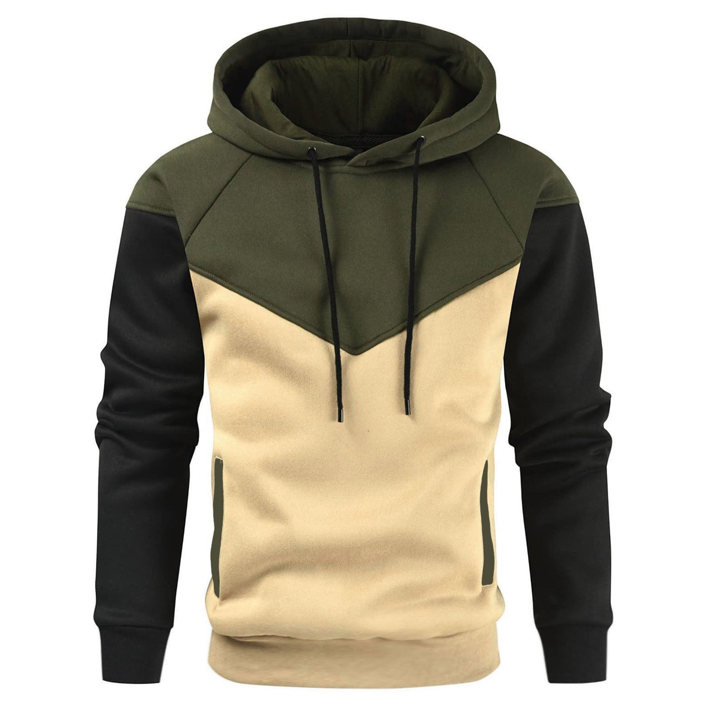 Herren Pullover Kapuzenpullover mit geometrischem Muster Trendig Modern