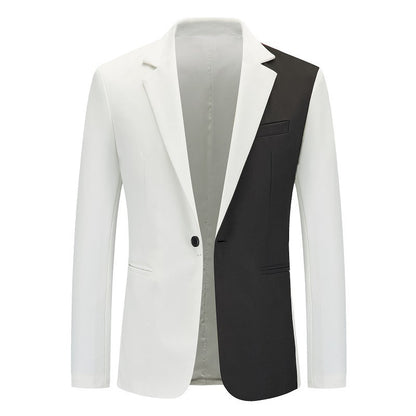 Herren Blazer Moderner Schnitt Kontrastierung Elegant
