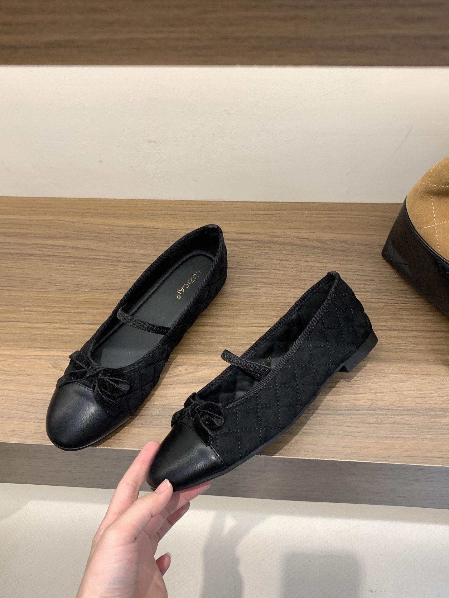 Damen Ballerinas Elegante Mary Jane Schuhe Mit Riemchen Komfortabel