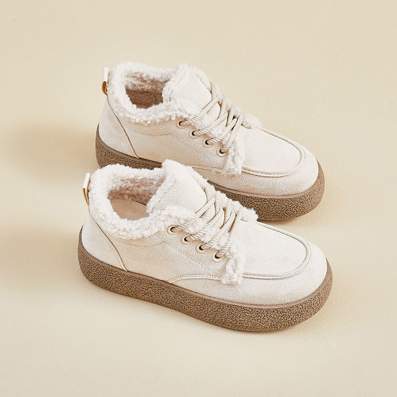 Damen Sneaker Kuschelig Weich Laufsohle KomfortSchuhe - BerlinGlamour