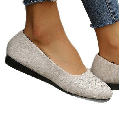 Elegante Damen Ballerinas mit Strass und Weichem Innenfutter