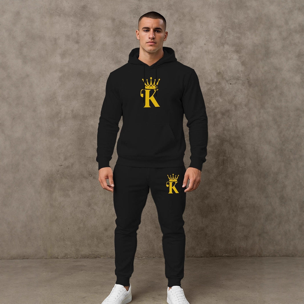 Bequemes Herren Hoodie Jogging Set Sportlich Comfort