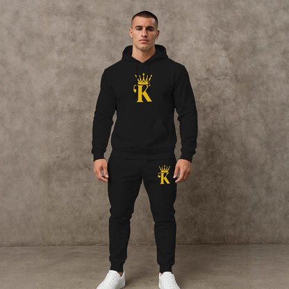 Bequemes Herren Hoodie Jogging Set Sportlich Comfort