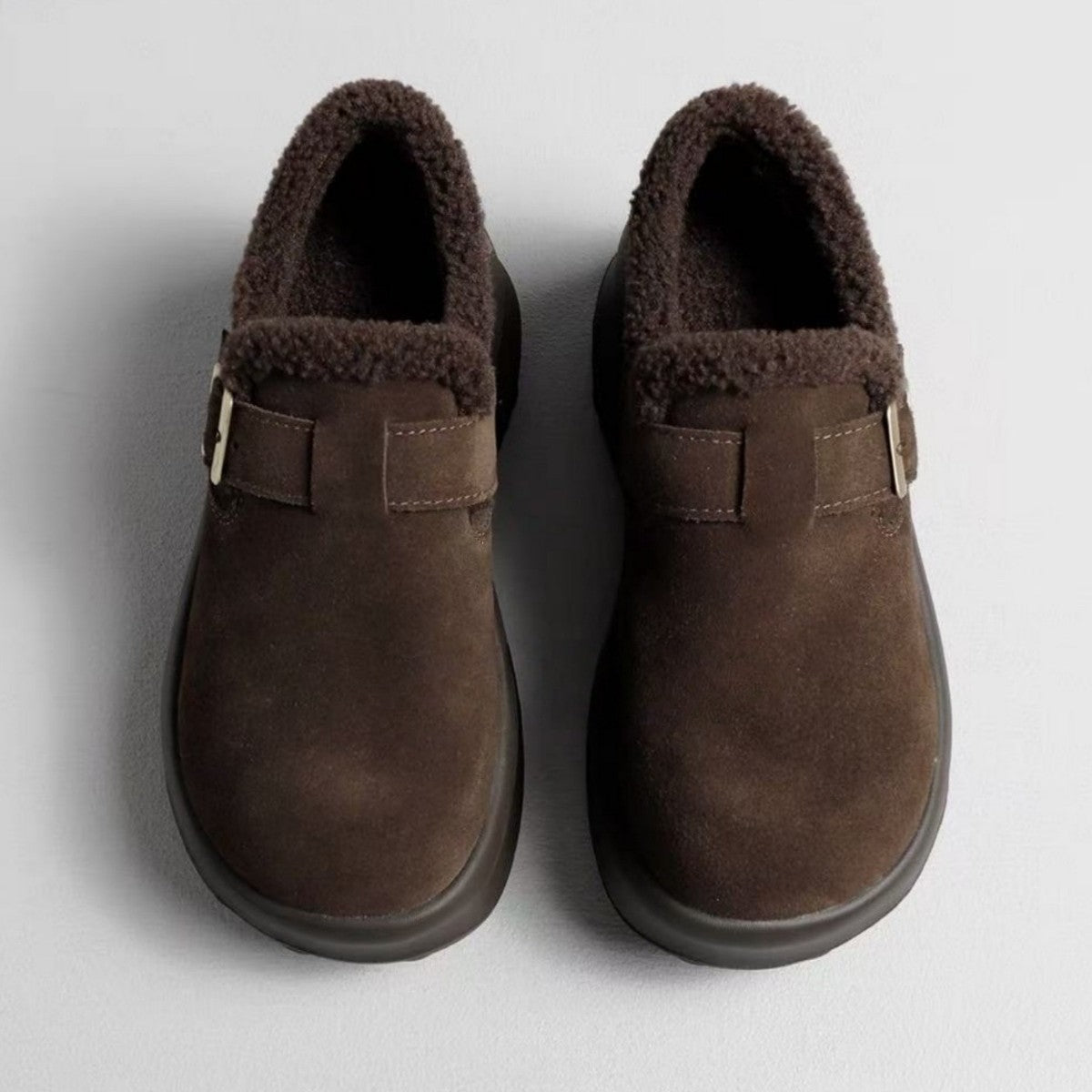 Damen Clogs Komfortabel mit Weichem Kunstfellfutter