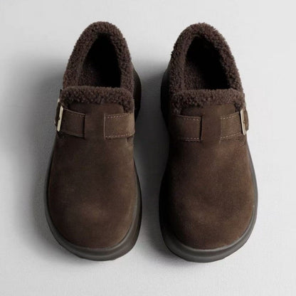 Damen Clogs Komfortabel mit Weichem Kunstfellfutter