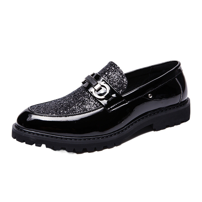 Damen Mokassins Glitzer Elegante Schuhe Mode