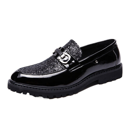 Damen Mokassins Glitzer Elegante Schuhe Mode