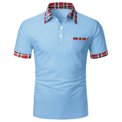Herren Polohemd Karomuster Modern Style
