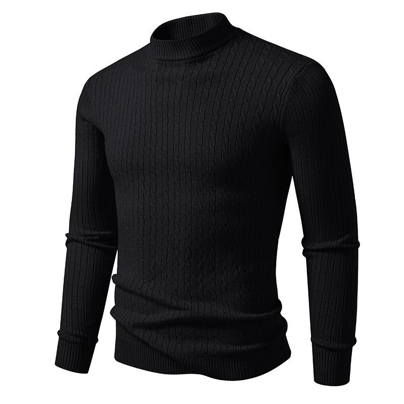 Herren Rollkragenpullover Strickpullover Modern Grobstrick