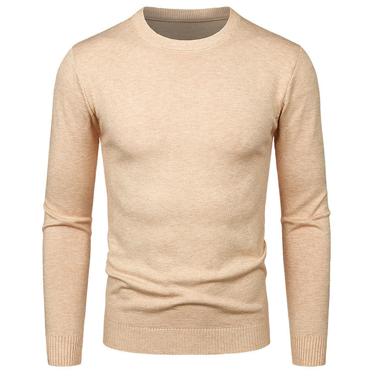 Herren Pullover Weich Rundhals Modern