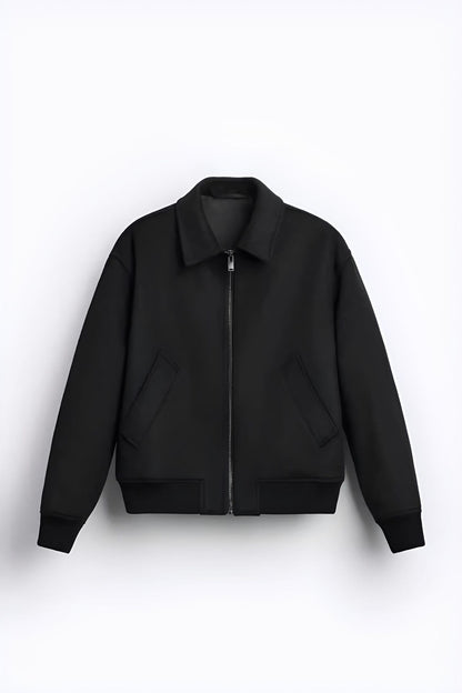 Herren Fleece-Bomberjacke Farbenfroh mit Seitentaschen