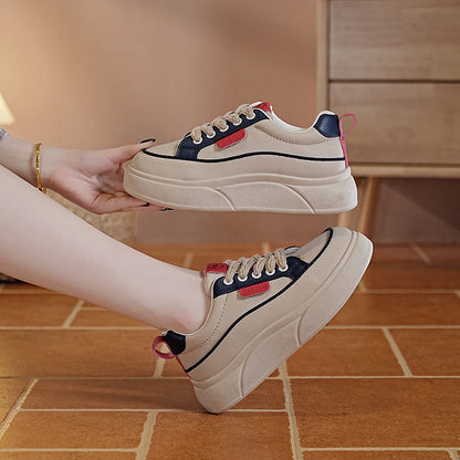 Damen Plateausneaker Hoch Modisch Bequem