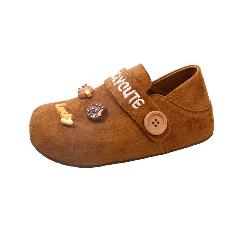 Damen Clogs mit Dekor und Klettverschluss Praktisch