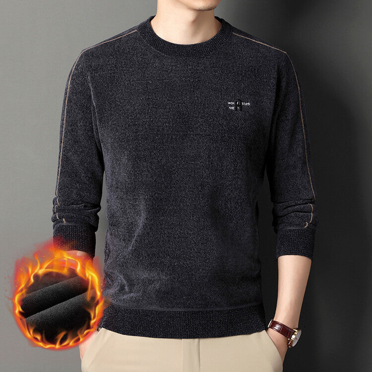 Herren Strickpullover Atmungsaktiv Rundhals Hochwertig
