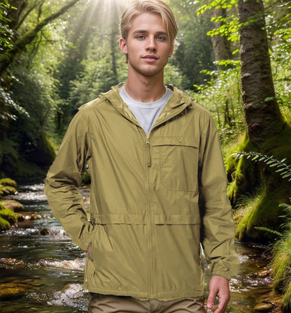 Herren Outdoorjacke Wasserdicht Atmungsaktiv Funktionell
