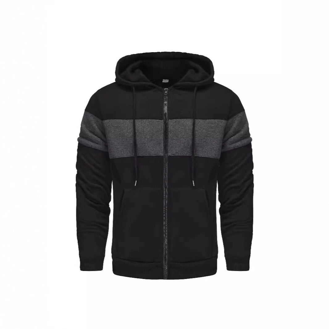 Herren Sportjacke Kapuzenjacke Atmungsaktiv Reißverschluss