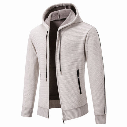 Herren Sweatjacke Sportlich Reißverschluss Taschen Modern - BerlinGlamour