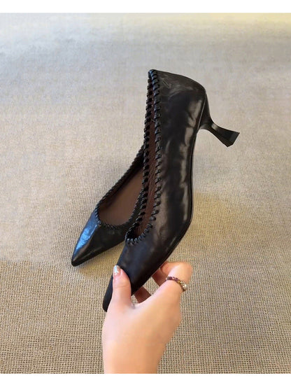 Damen Pumps Stilvoll Spitze Riemen Schuhe Elegant