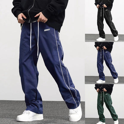 Herren Freizeithose mit verstellbarem Bund und Streifen Modern Sportlich - BerlinGlamour