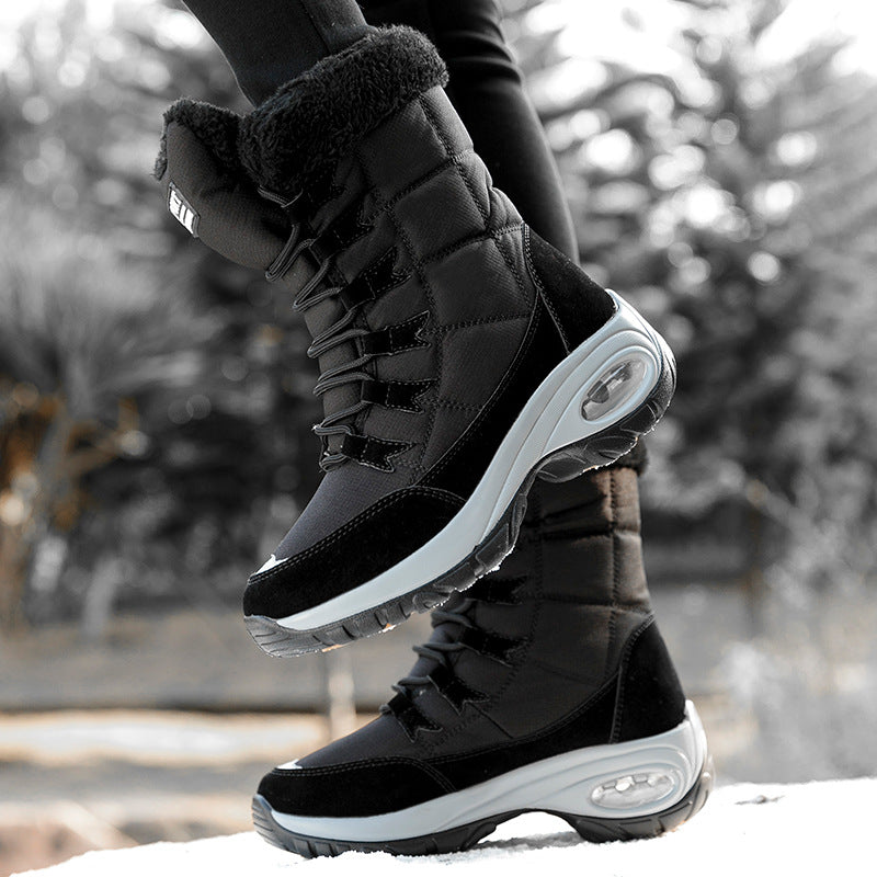 Winterstiefel Damen Warm Isoliert Rutschfest
