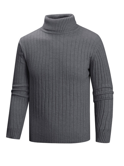 Herren Pullover Rollkragen Feinstrick Modern Style