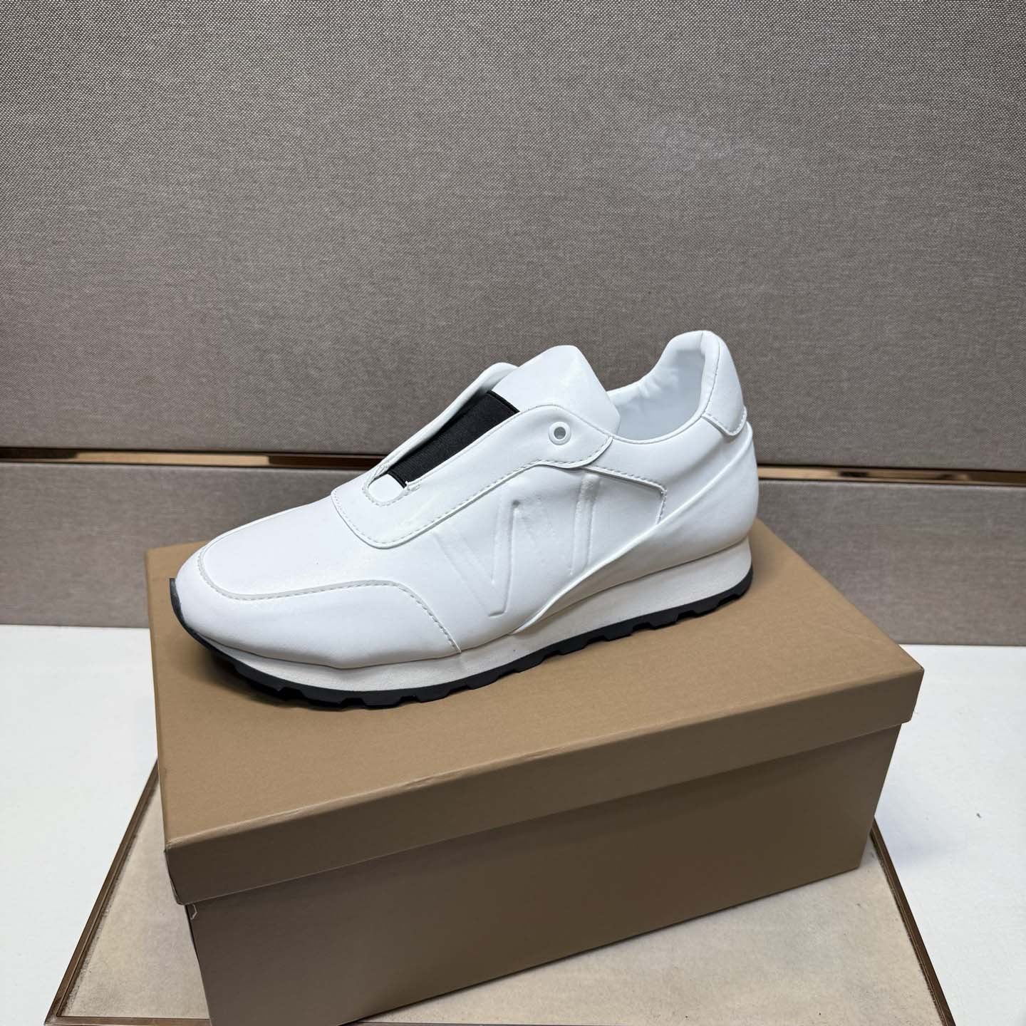 Damen Sneaker Slip-On Sportschuhe Elastisch Rutschfest